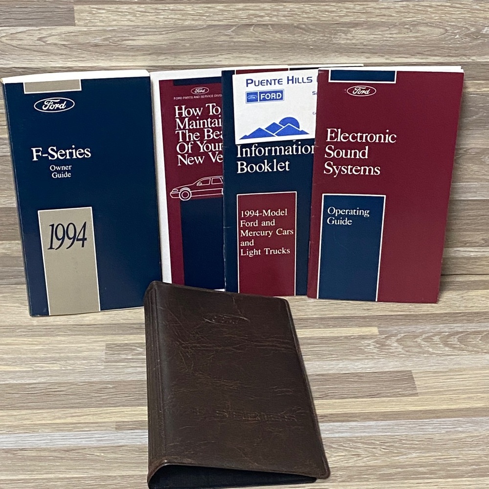 Ford f series truck Dark Brown Leather passport wallet Organizer